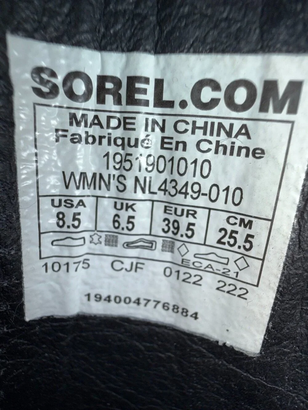 SOREL Heeled Chelsea Rain Boot, size 8.5